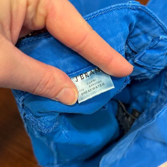 J Brand Breakwater Bright Blue Capri Ankle Pants Women’s US 29 - Picture 8 of 10